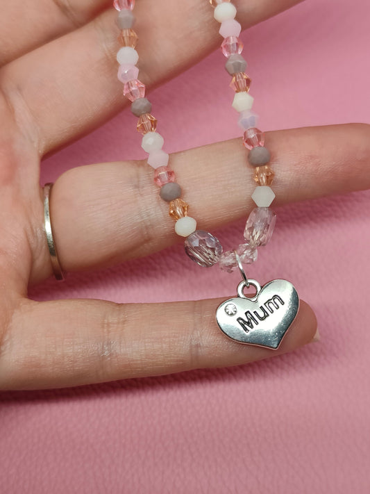 Handmade Ladies Mum Charm Bracelet