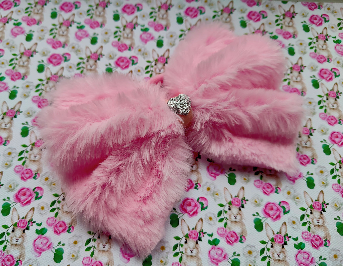 Pretty in Plush: 6-Inch Handmade Faux Fur Statement Bow 🎀